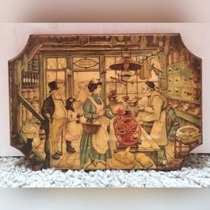 Postal plaque retro 70's permanent remembrance